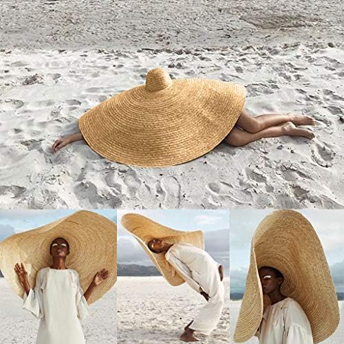 נשים רחב שולי קש כובע בחוץ גדול כיסוי חוף כובע אופנה קיץ שמש כובע לנשים בנות בייסבול כובעים