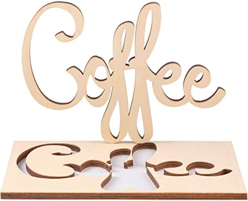 דרך לבבות - שלטי קפה מעץ לבר קפה - שלט בר קפה מעץ - 9.45 x 6.95 אינץ