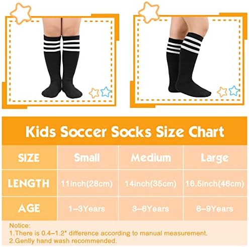 מגמות אמריקאיות ילדים פעוטות גרבי כדורגל בברך צינור גבוה גרביים ארוכות שלוש גרביים אחידים לבנות בנות 1-9 שנים