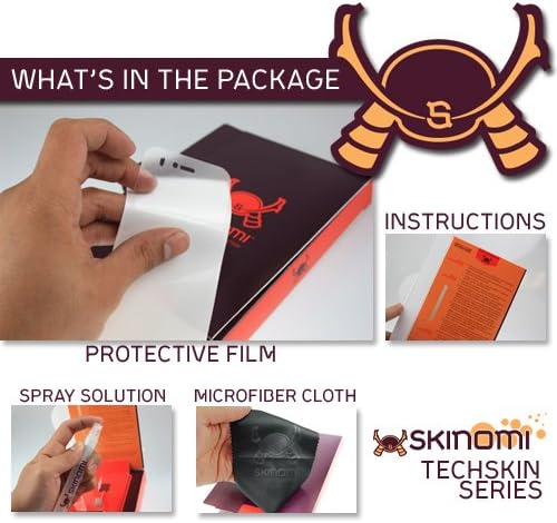 Skinomi גוף מלא מגן עור תואם ל- ASUS שנאי כרית TF103C-A1 TechSkin כיסוי מלא סרט HD Sile