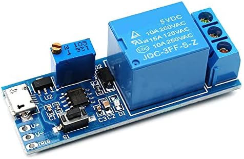 אלקטרוניקה חכמה 5V-30V מיקרו USB מתכווננת של עיכוב עיכוב ממסר מודול בקרת טיימר