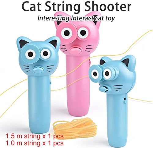 Oallk String משגר צעצוע לחתולים חתולים חתולים Zip String String Shooter Shooter Shooter Interect