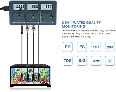 גלאי איכות מים LBEC, pH W218 Multi Parameter מבחן מטר איכות המים לאקווריום