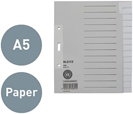 נייר אסלטה ליץ א5 נייר אינדקס ריק 15 גיליונות אפור