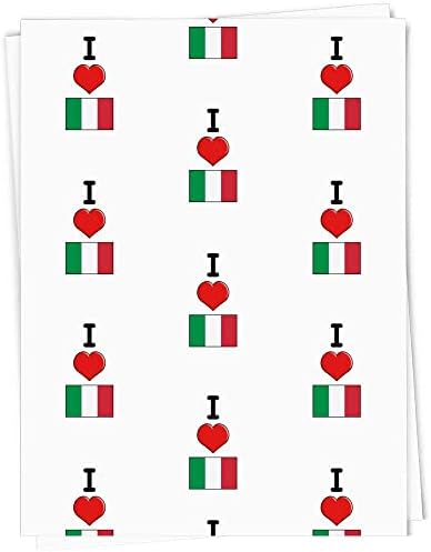 אזידה א1' אני אוהב את איטליה ' אריזת מתנה / גיליון נייר עטיפה