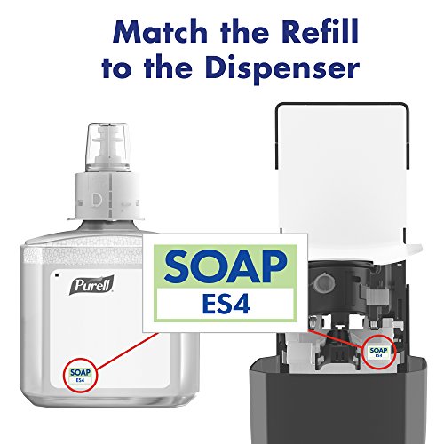 פורל אס4 מתקן סבון ידני המותקן על הקיר, גרפיט, תואם למילוי סבון בריא של מותג פורל 1200 מיליליטר-5034-01-מיוצר על ידי