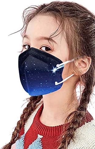 מסכת פנים חד פעמית של ג ' מטרי 30 יחידות לילדים, כיסוי פנים מסכות הדפסה חמוד מסכה נוחה לנשימה לילד בן 2-10 שנים