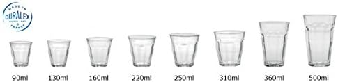 כוס שקופה של דוראלקס - פיקארדי סט 4.3 אונקיות של 6