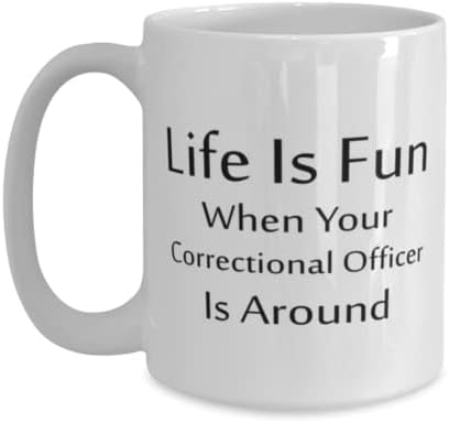 כליאה קצין ספל, חיים הוא כיף כאשר שלך כליאה קצין הוא סביב, חידוש ייחודי מתנת רעיונות עבור כליאה קצין, קפה ספל תה