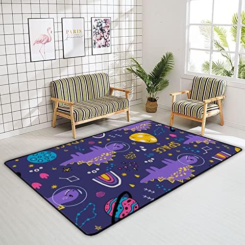 זוחל שטיח מקורה משחק מחצלת דינוזאורים גלקסי לסלון לחדר שינה חינוכי חינוך משתלת שטיחים שטיחים 63x48 אינץ '