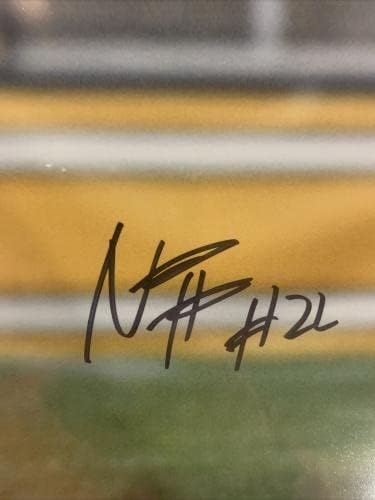 Najee Harris Autograph חתום Steelers 16x20 קנאים ממוסגר