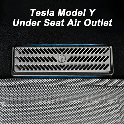 מושב אחורי זרימת אוויר כיסוי אוורור כיסוי סורג תואם לדגם Tesla Y 2019 2020 2021 2022 תחת אביזרי אוורור אווירי אוויר של מושב.