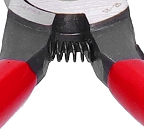 אלכסוני סומק חוט חיתוך פלייר צד חותכי מקצועי כבל רך חותכי פלייר אידיאלי עבור נקי לחתוך אדום 7.5-אינץ, מחט
