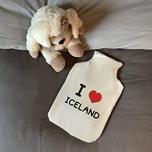 כיסוי בקבוק מים חמים 'אני אוהב איסלנד'