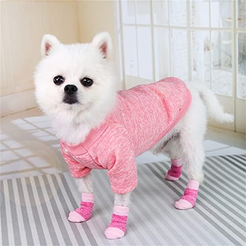 גרבי רונגקסי עם גרבי גרביים נגד קליפ גרביים כלבים גרבי כלבים מקורה גרבי כלב כלב 4 חלקים תחרה לבנה לנשים