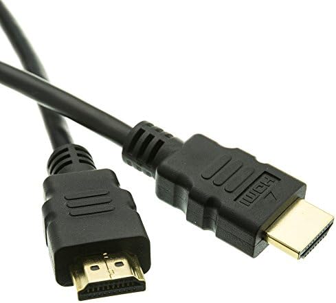 כבלים כבלים 6 רגל כבל HDMI, מהירות סטנדרטית עם Ethernet, 1080p מלא HD, 30 AWG HDMI Type-A זכר ל- HDMI Type-A