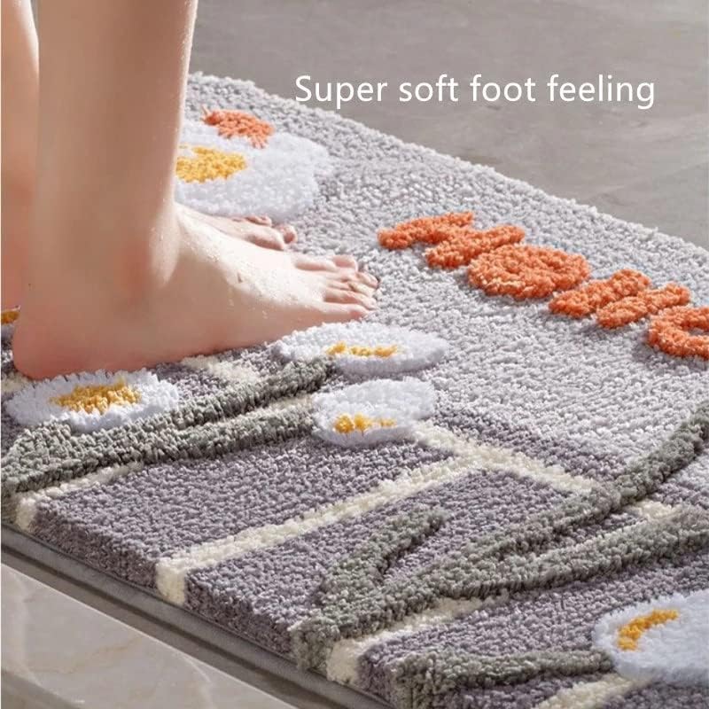 מקלחת ואמבטיה חדר פרח רצפת מחצלת שטיח שטיחים מים סופג החלקה רך מיקרופייבר שטיחי אמבטיה מכונה