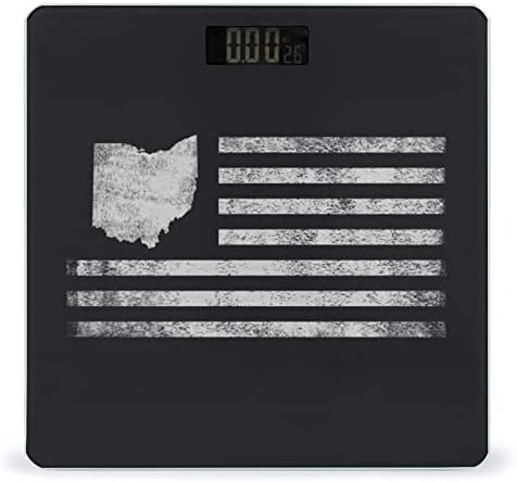 בציר אוהיו מדינת אמריקה דגל משקל בקנה מידה חכם דיגיטלי בקנה מידה אמבטיה בקנה מידה לבית שינה