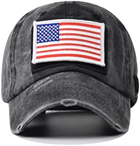 כובע בייסבול של נשים גברים אמריקאיות דגל אמריקאי כובעי שמש גרפיים כובעי ספורט ספורט מתכווננים כובע קיץ נושם
