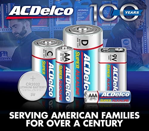 ACDELCO AA, AAA, חבילת משולבת 9 וולט, 40-AA, 36 AAA, 8 9 וולט סוללות, סוללות אלקליין