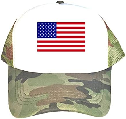יוניסקס אמריקאי דגל בייסבול כובע אופנתי ארהב דגל טלאי רשת שמש כובע לגברים נשים נהג משאית ספורט כובע מתכוונן