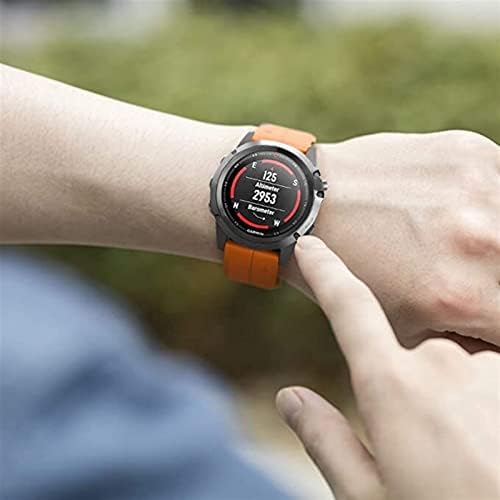 GHFHSG 26 22 ממ סיליקון שעון שעון עבור Garmin Fenix ​​6x 6Pro Watch שחרור מהיר רצועת רצועת שורש כף יד FIT FIT FOR FENIX 5X