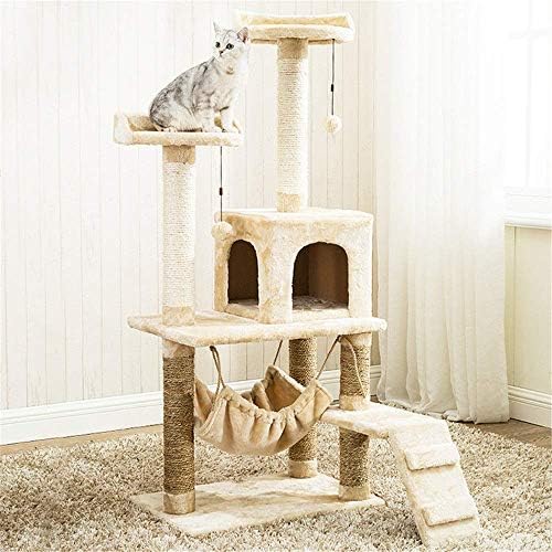 מגדלי משחק טונפופ לחתולים מגדל חתולים מסגרת טיפוס חתולים עם קן חתולים ומגדל חתולים מגדל חתלתול שחקים משחק עץ עץ חתולים לחתולים