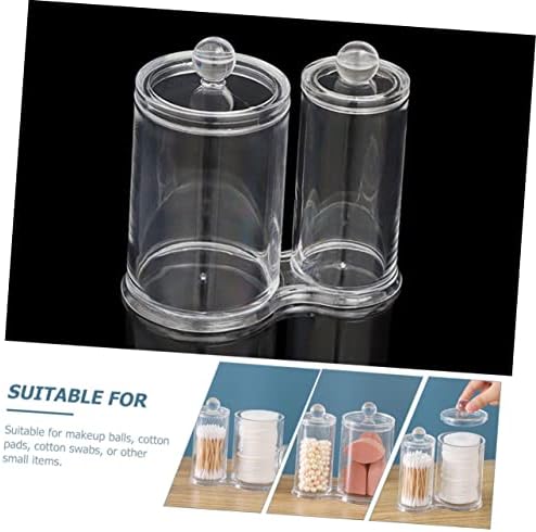 קופסא קאבילוק כותנה ספוגית מיכל אחסון צלול מכולות פלסטיק ברורות קופסאות אחסון דקורטיביות עם מכסים מארגן פלסטיק