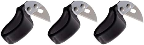 סכין בטיחות של קצה התער - סכין טבעת כלי עזר לאצבע עם להב ישר וישר - גודל טבעת 10 - קצה מחודד - 3 חבילה - על ידי