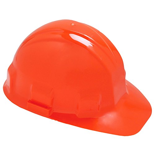 ג'קסון בטיחות זקיף III כובע קשה בטיחות עם מתלה מחגר בן 6 נקודות, סגנון כובע פרופיל נמוך, HDPE, Hi-Viz Orange,