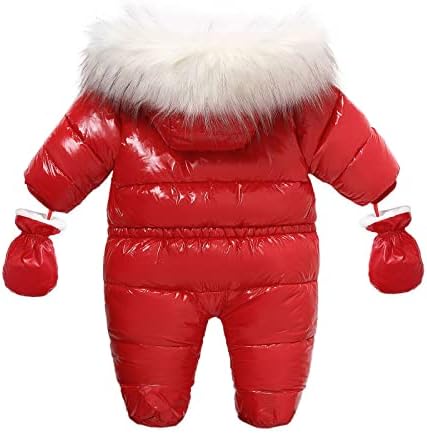 mmknlrm תינוקת תינוקת ילדה חמה בחור שלג בגדים בגדי רוכס