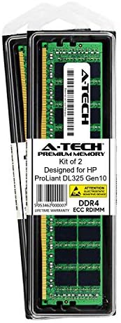 ערכת A-TECH 32GB עבור HP ProLiant DL325 GEN10 G10-DDR4 PC4-21300 2666MHz ECC רשום RDIMM 1RX4-זיכרון שרת זיכרון שרת שווה ערך