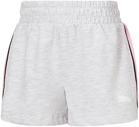 פומה לילדים בנות ליבה מארזת מכנסיים קצרים של טרי צרפתי - נושם אתלטי מזדמן - לבן