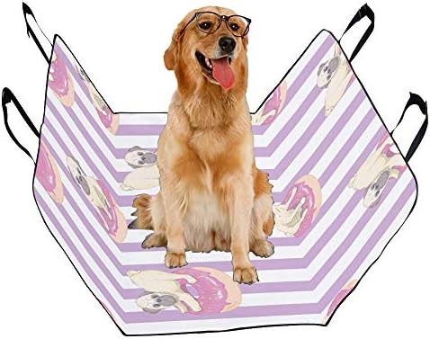 כיסוי מושב כלב מותאם אישית סגנון עיצוב ידידותי הדפסת יד מצוירת כיסויי מושב לרכב לכלבים עמיד למים ללא החלקה עמיד