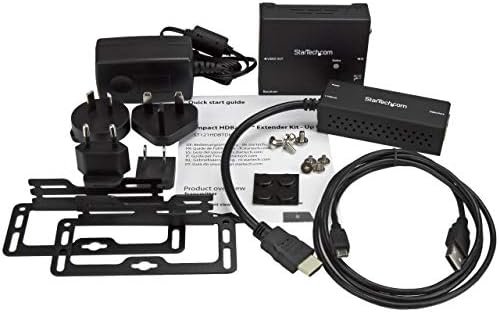 Startech.com ערכת מארח HDBASET עם משדר קומפקטי - HDMI מעל CAT5 - HDMI מעל HDBASET - עד 4K