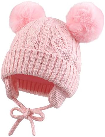 ג'אנגאנסה בנים סרוגים חמודים בנות חג המולד כפית אוזניים חמות כובע חורפי תינוק פעוט