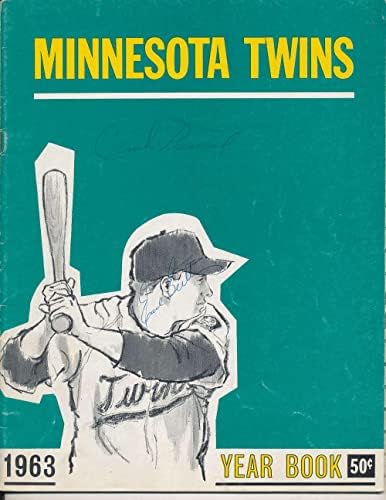 1963 מינסוטה טווינס ספר שנה נ. מ. - מגזינים עם חתימות של ליגת הבייסבול