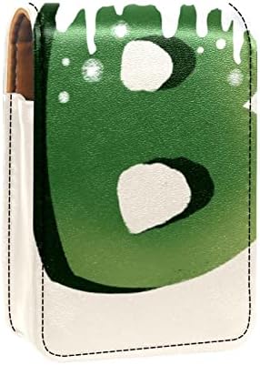 אוריואקאן שפתון מקרה, חמוד נייד איפור תיק קוסמטי פאוץ, שפתון מחזיק איפור ארגונית, קריקטורה חג המולד מכתב ב ירוק