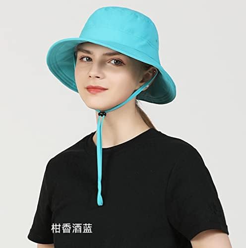 Connectyle נשים דלי ניילון כובע שמש עמיד במים כובע חוף קיץ upf 50+