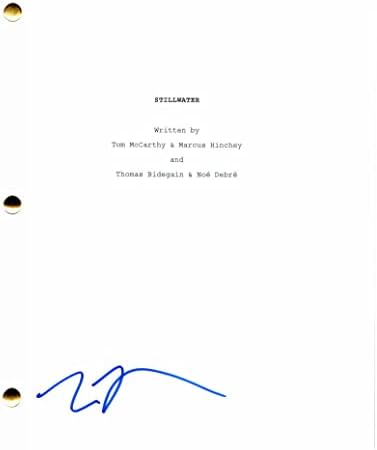 טום מקארתי החתום על חתימה סטילווטר תסריט סרט מלא - למעלה, 13 סיבות מדוע, פגוש את ההורים, את החוט, זרקור