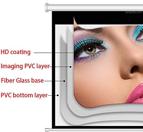 GPPZM 60-100 אינץ '4: 3 מסך הקרנה חשמלי ממונע מסך מקרן מזכוכית אפור אוטומטית של סיבים מזכוכית לבילוי קולנוע ביתי