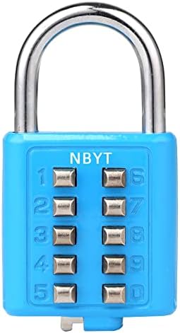 NBYT 5 ספרות מנעול משולב דיגיטלי מנעול, נעילה דיגיטלית בטיחות כפתורים, החלה על חדר כושר או חדר ארונות ספורט, ארגז, ארגז