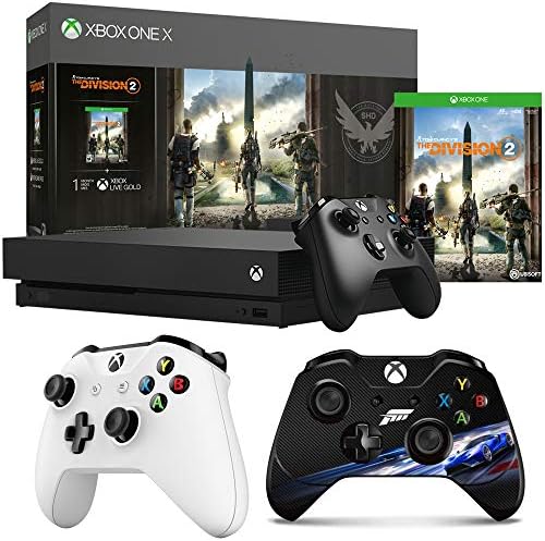 Microsoft Xbox One X Burdle 1 TB TB עם Tom Clancy's The Division 2 + Xbox Wireless Controller White & Forza Motorsport