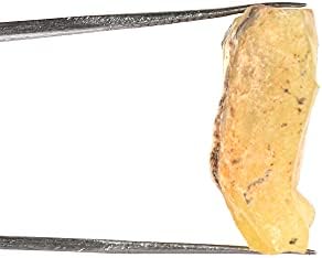 Gemhub צהוב טבעי 15 CT אבן אופל לריפוי, עטיפת תיל, תכשיטים מייצרים אבן חן רופפת