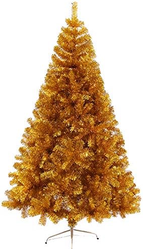 6ft ידידותי לסביבה מלאכותית עץ חג המולד לא מנותק פרימיום צירים אפרוס חג המולד עץ אורן עם עמדת מתכת מתקפלת מושלמת
