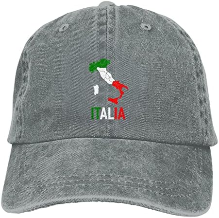 איטליה איטליה איטליה דגל מפה קאובוי כובע שחור גברים נשים כובע אופנה שמשתת כובעי ג'ינס וינטג '