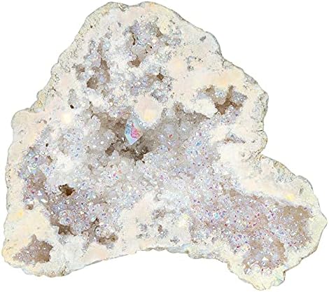 צרור Mookaitedecor: טבעי טבעי של קוורץ גביש גביש גיאוד גיאוד דגימה דרוזי ואנג'ל אורה קוורץ גאוד אבן טיטניום