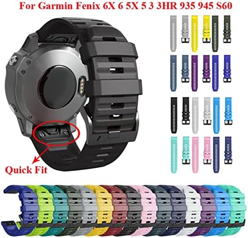 DAIKMZ 26 22 ממ כושר מהיר שעון שעון עבור Garmin Fenix ​​7 7x 6x 6Pro Watch Silicone רצועת רצועת כף יד קלה עבור Fenix ​​5x