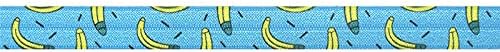 2 5 10 חצר 5/8 15 מ מ בננה הדפסת מתקפל אלסטי ספנדקס סאטן להקת קלטת שיער עניבת סרט שמלת תפירה לקצץ 10 מטרים