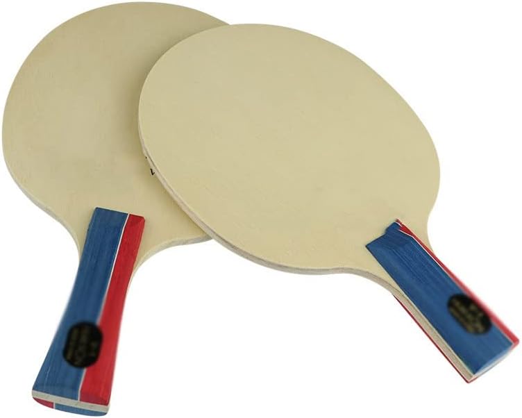 PDGJG שולחן עץ טניס טניס מחבט 5 שכבות מהירות בינונית פינג פונג מחבט להב נהדר לעשרה